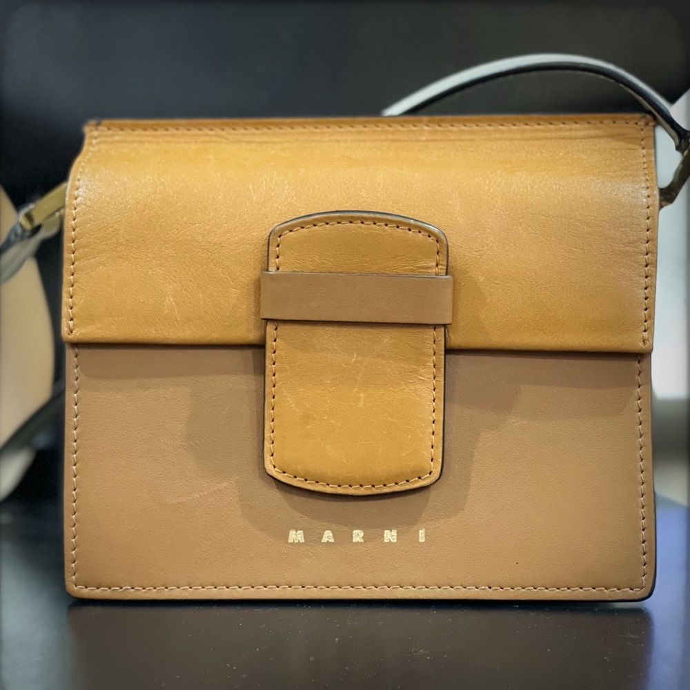Rare MARNI Trunk Soft Leather Bag